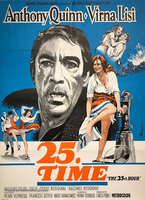 La vingt-cinqui&egrave;me heure - Danish Movie Poster