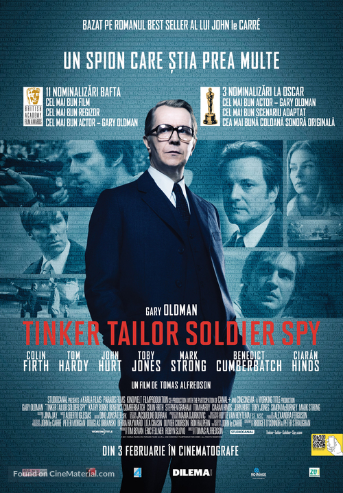 Tinker Tailor Soldier Spy - Romanian Movie Poster