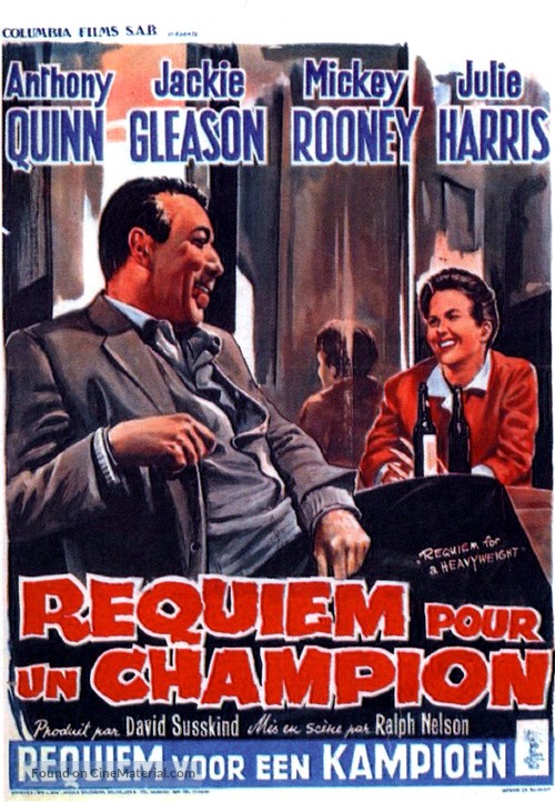 Requiem for a Heavyweight - Belgian Movie Poster