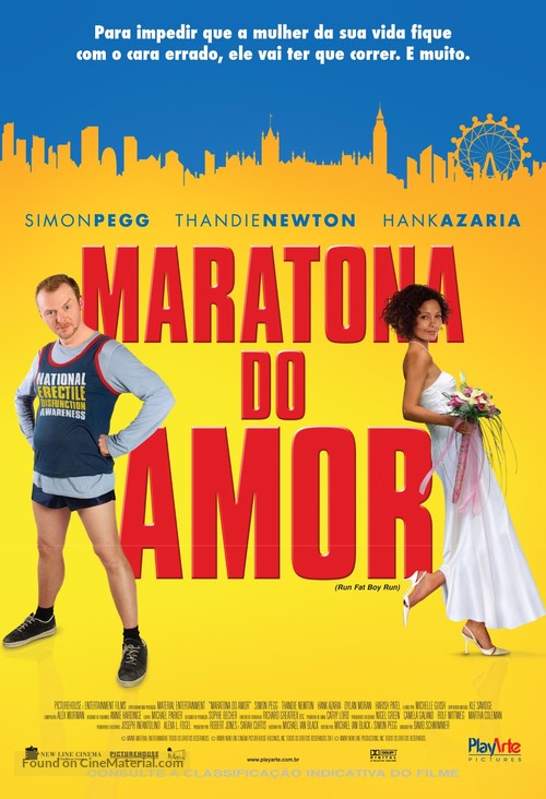 Run Fatboy Run - Brazilian Movie Poster