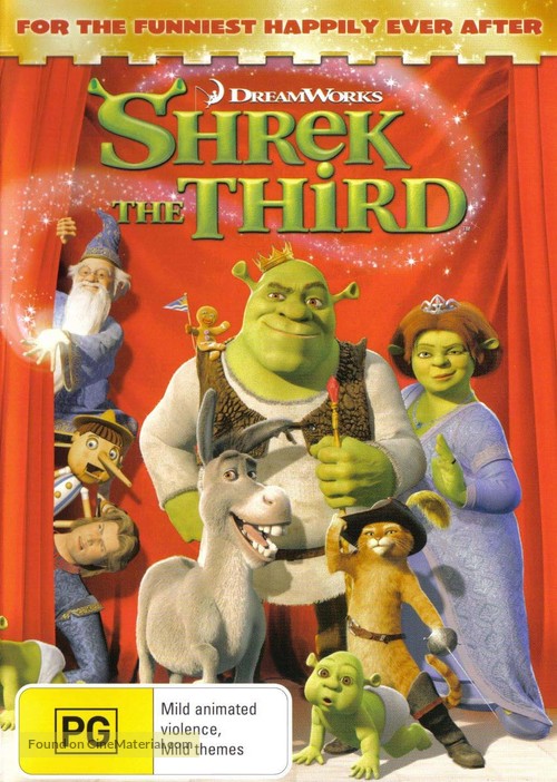 Shrek the Third - Australian DVD movie cover
