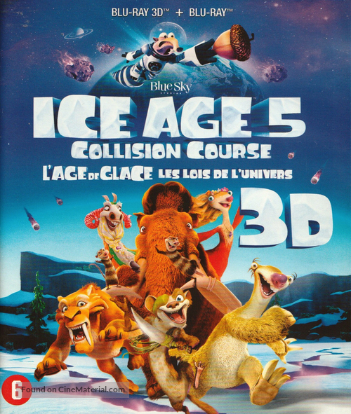 Ice Age: Collision Course - Belgian Blu-Ray movie cover