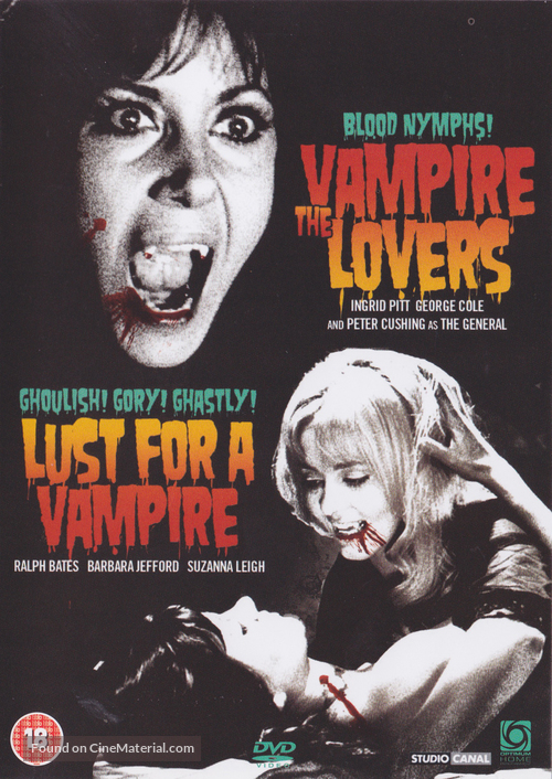 The Vampire Lovers - British DVD movie cover
