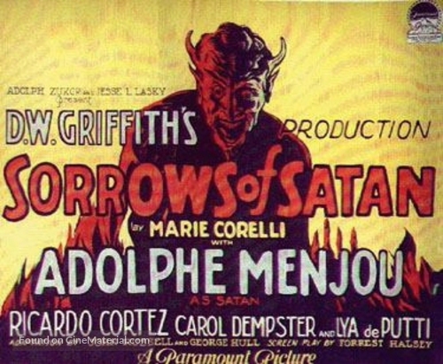 The Sorrows of Satan - Movie Poster