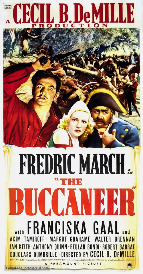 The Buccaneer 1938 Movie Poster