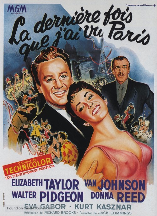 The Last Time I Saw Paris - French Movie Poster