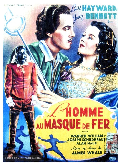 The Man in the Iron Mask - Belgian Movie Poster