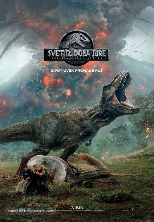 Jurassic World: Fallen Kingdom - Serbian Movie Poster