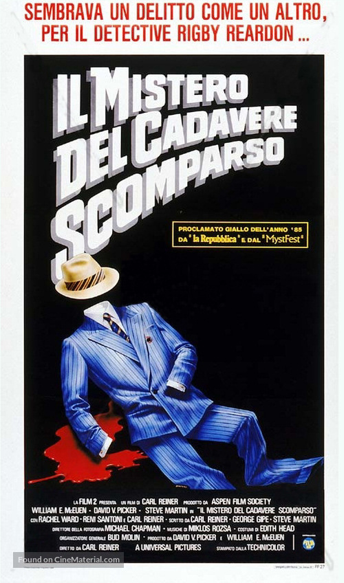 Dead Men Don&#039;t Wear Plaid - Italian Theatrical movie poster
