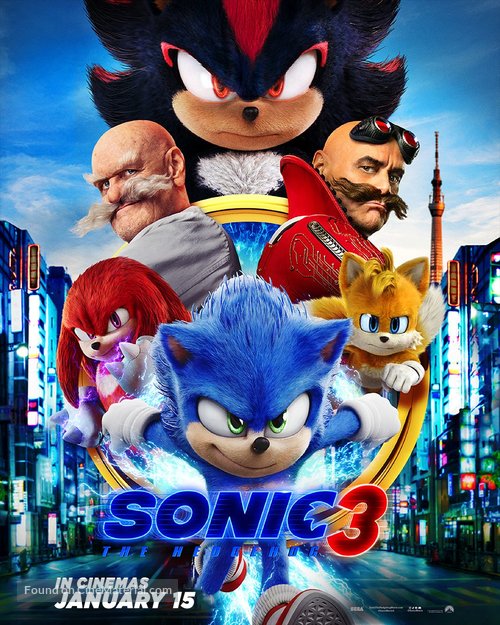 Sonic the Hedgehog 3 - British Movie Poster