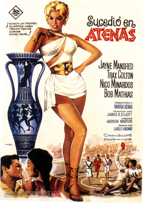 It Happened in Athens - Spanish Movie Poster