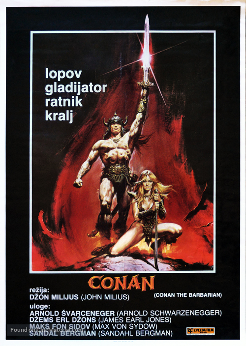 Conan The Barbarian - Yugoslav Movie Poster