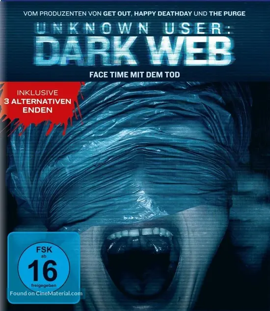 Unfriended: Dark Web - German Blu-Ray movie cover