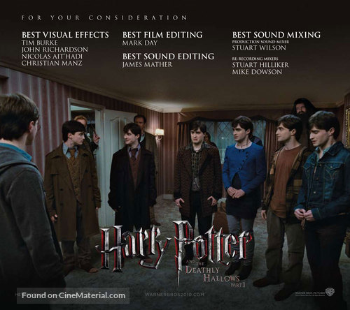 Harry Potter and the Deathly Hallows: Part I - For your consideration movie poster