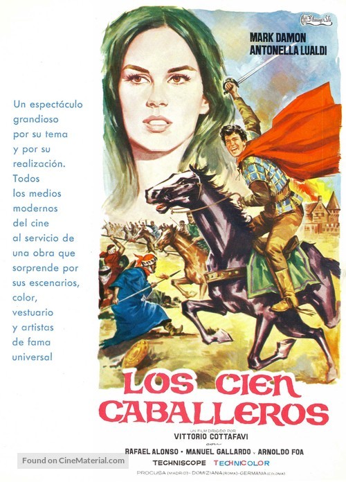 Cento cavalieri, I - Spanish Movie Poster