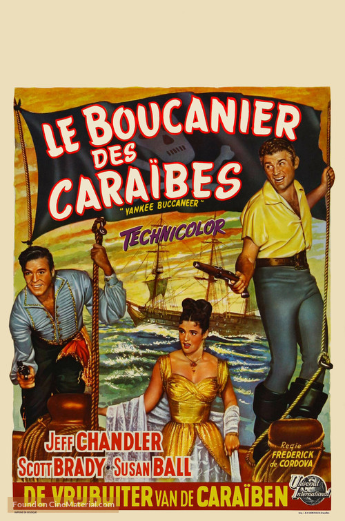 Yankee Buccaneer - Belgian Movie Poster