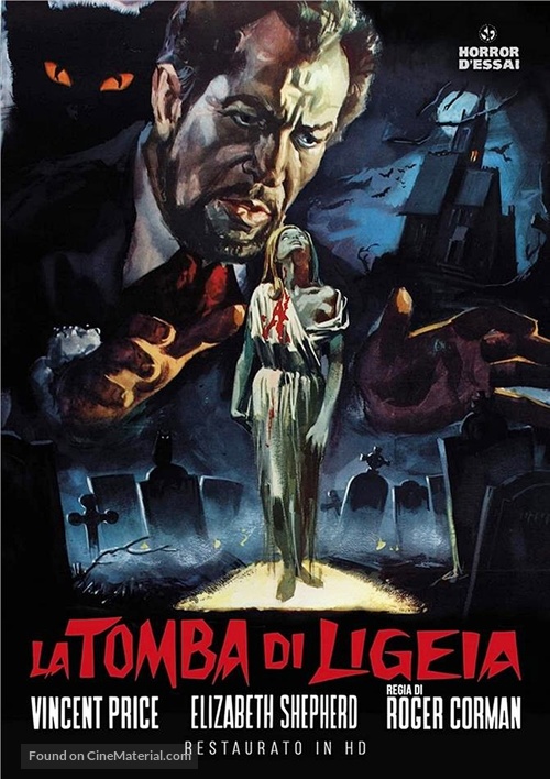 The Tomb of Ligeia - Italian DVD movie cover