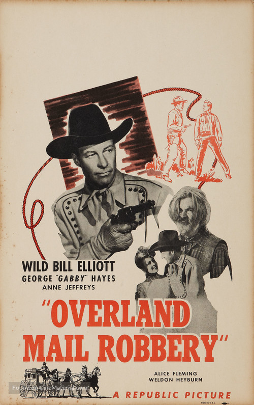 Overland Mail Robbery - Movie Poster