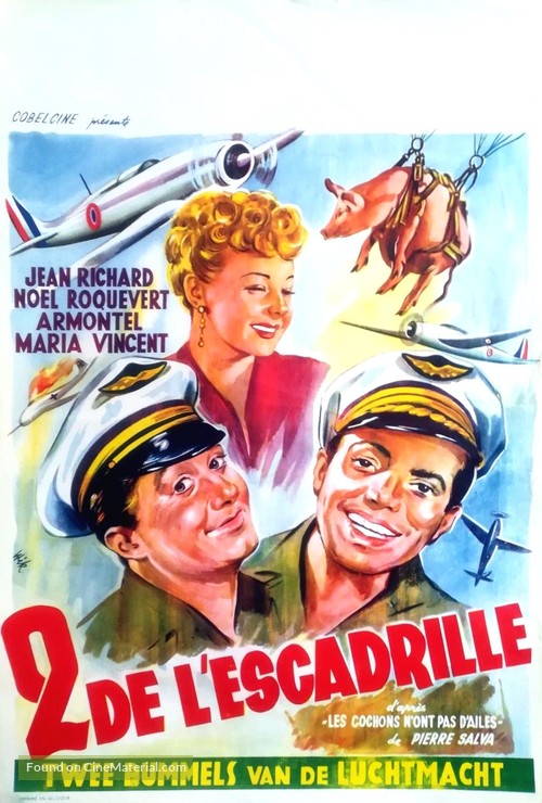 Deux de l&#039;escadrille - Belgian Movie Poster