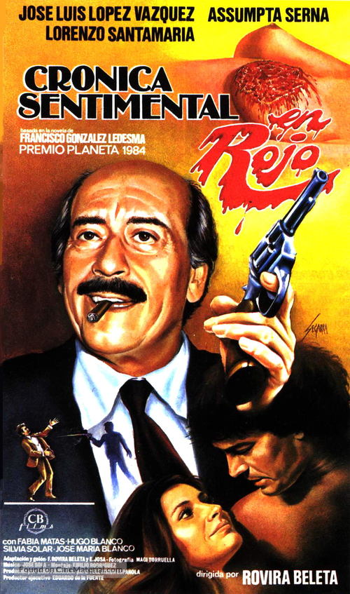 Cr&oacute;nica sentimental en rojo - Spanish Movie Poster