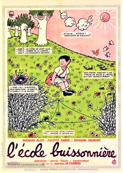 L&#039;&eacute;cole buissonni&egrave;re - French Movie Poster