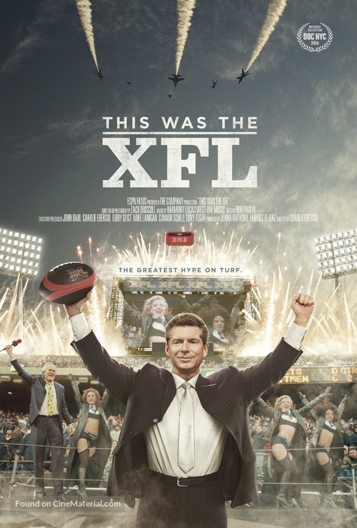 &quot;30 for 30&quot; This Was the XFL - Movie Poster