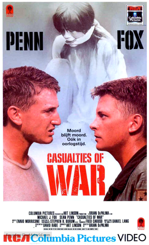 Casualties of War - Dutch Movie Cover