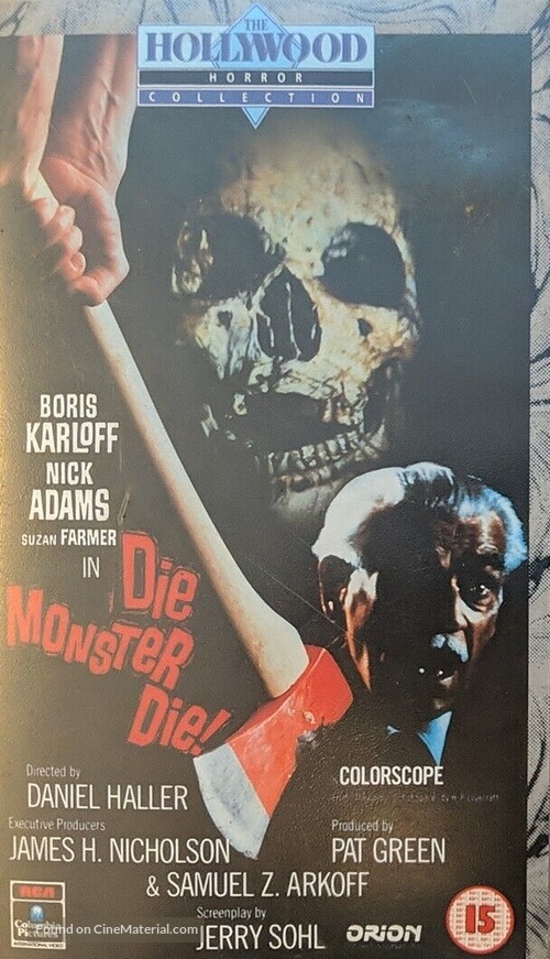 Die, Monster, Die! - British VHS movie cover