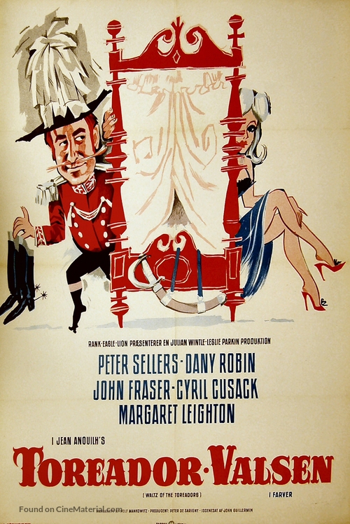 Waltz of the Toreadors - Danish Movie Poster