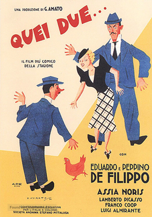 Quei due - Italian Theatrical movie poster