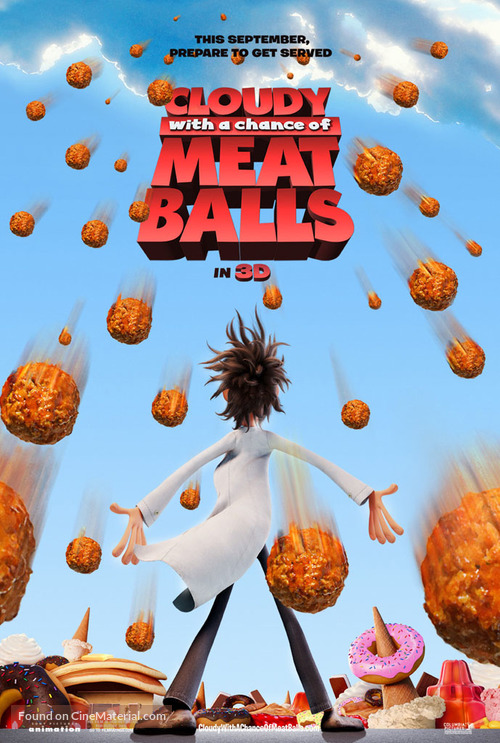 Cloudy with a Chance of Meatballs - Movie Poster