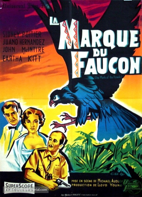 The Mark of the Hawk - French Movie Poster
