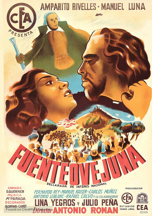 Fuenteovejuna - Spanish Movie Poster