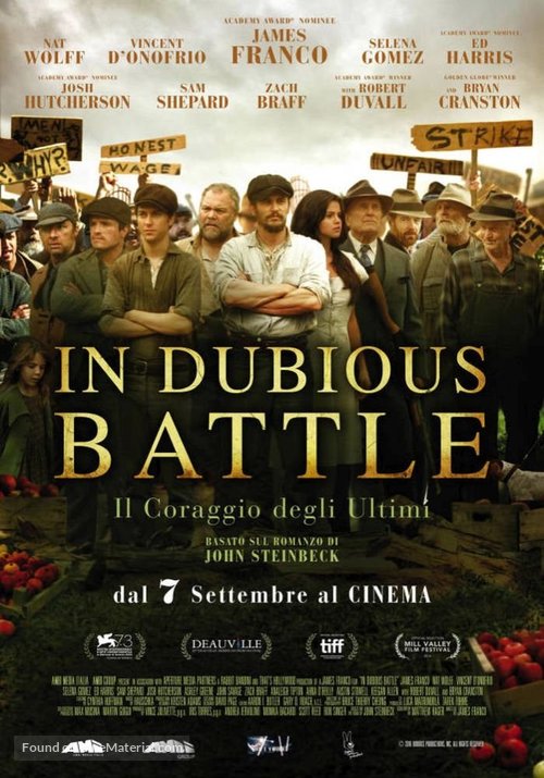 In Dubious Battle - Italian Movie Poster