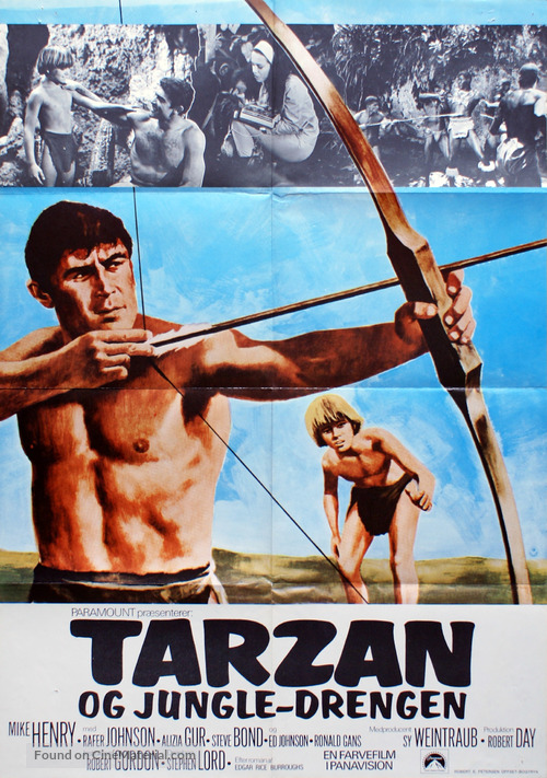 Tarzan and the Jungle Boy - Danish Movie Poster