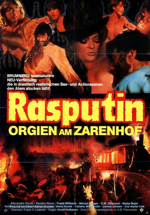 Rasputin - Orgien am Zarenhof - German Movie Poster