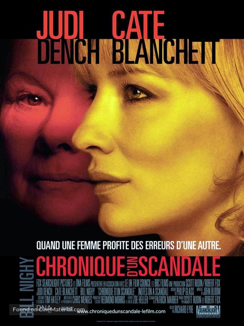 Notes on a Scandal - French Movie Poster
