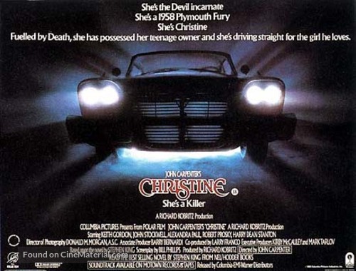 Christine - British Movie Poster
