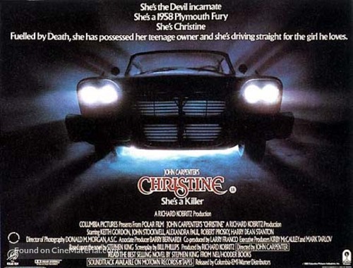 Christine - British Movie Poster