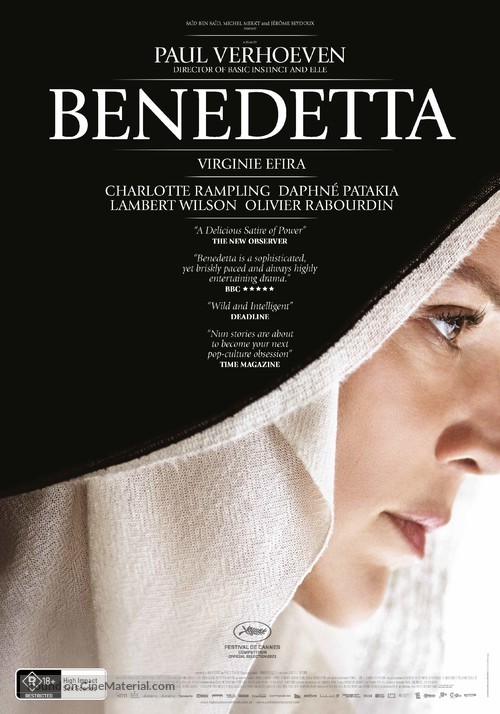 Benedetta - Australian Movie Poster