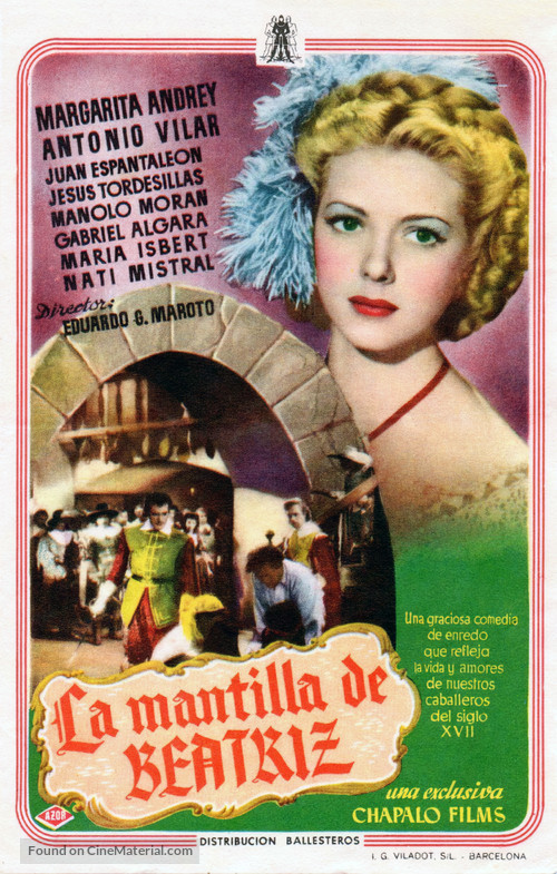 La mantilla de Beatriz - Spanish Movie Poster