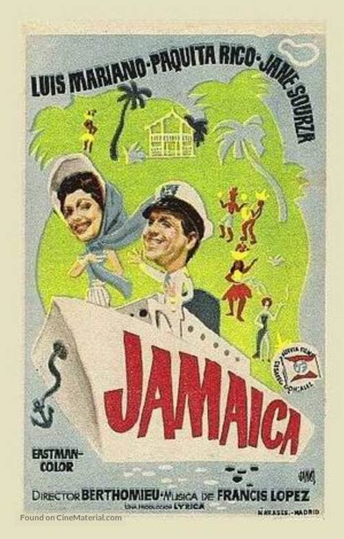 &Agrave; la Jama&iuml;que - Spanish Movie Poster