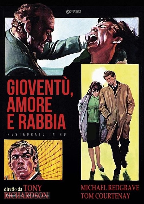 The Loneliness of the Long Distance Runner - Italian DVD movie cover