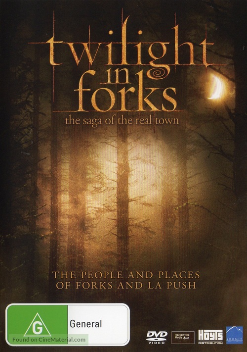 Twilight in Forks: The Saga of the Real Town - Australian DVD movie cover