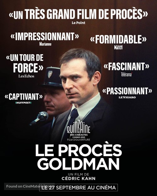 Le proc&egrave;s Goldman - French Movie Poster