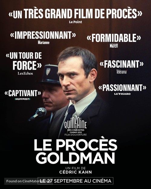 Le proc&egrave;s Goldman - French Movie Poster