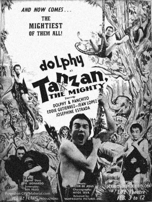 Tanzan the Mighty - Philippine Movie Poster