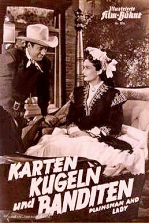 Plainsman and the Lady - German poster