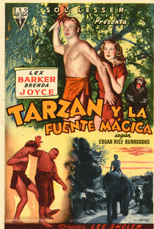 Tarzan&#039;s Magic Fountain - Spanish Movie Poster