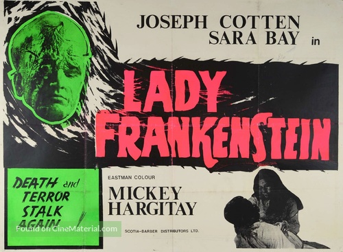La figlia di Frankenstein - British Movie Poster